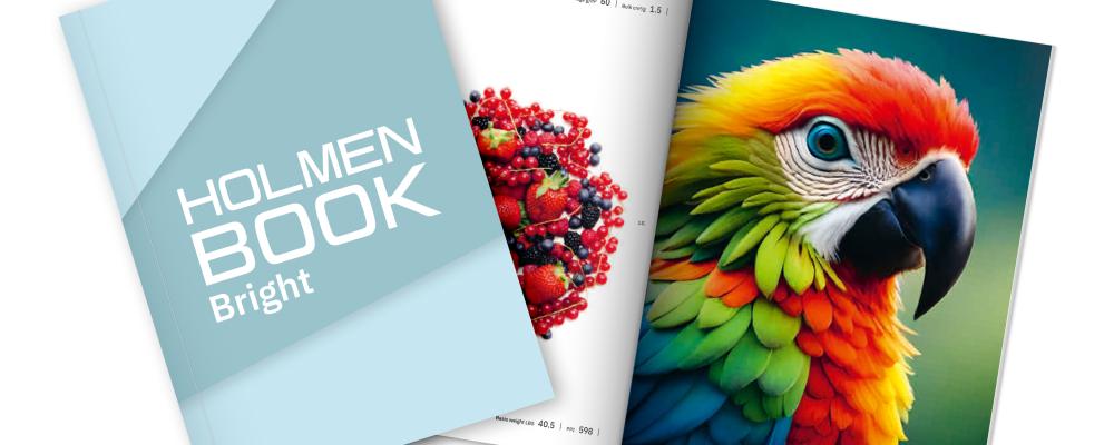 The paper is made from fresh fibres, a by‑product from sawmills and sustainable forestry, and is produced in a resource-efficient way at Holmen’s paper mills. Photo: Holmen