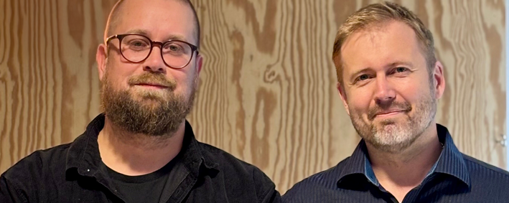 Christian Höök and Mathias Kristoferqvist, both doctoral candidates at the Swedish University of Agricultural Sciences (SLU), are the founders of the startup EcoVibes. Photo: BizMaker