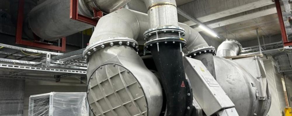 EP Turbo Blower installed at the mill in 2025. Photo: Runtech