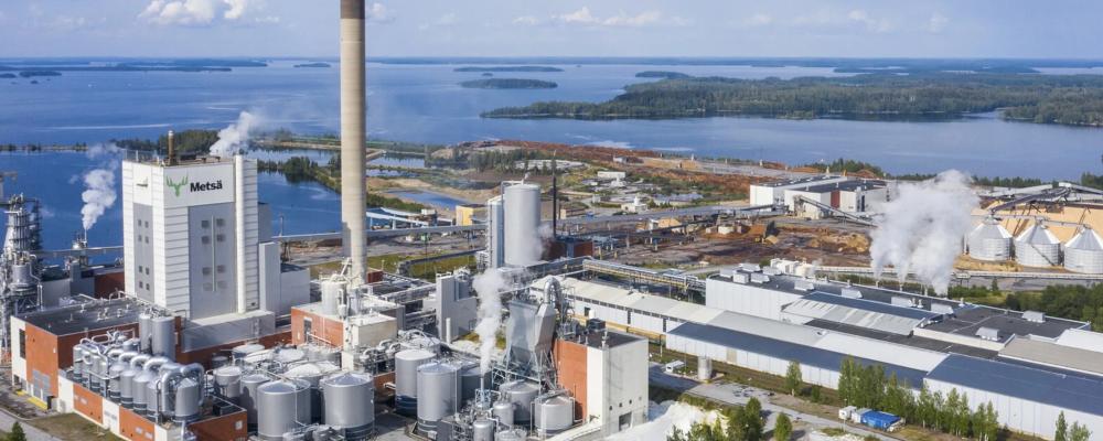 Metsä Fibre’s pulp mill in Joutseno, Lappeenranta, Finland. Photo: Metsä Group.