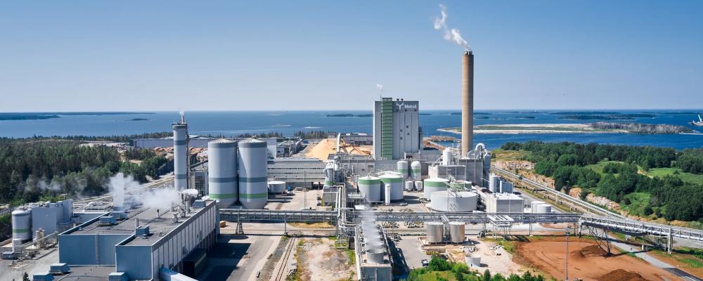 Metsä Group’s pulp mill in Rauma in western Finland. Photo: Metsä Group