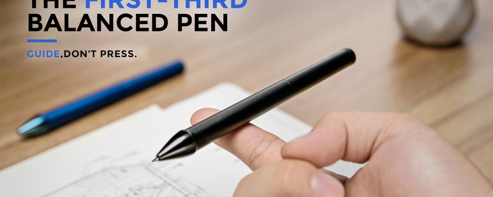 The latest stationery project Life shifts the pen's center of gravity toward the front 1/3 — helping the tip from Orangered settle naturally onto the page so your hand can guide, not press. ORBIT, first-third balanced pen designed to make writing feel more natural, stable, and effortless. Image courtesy: Orangered life
