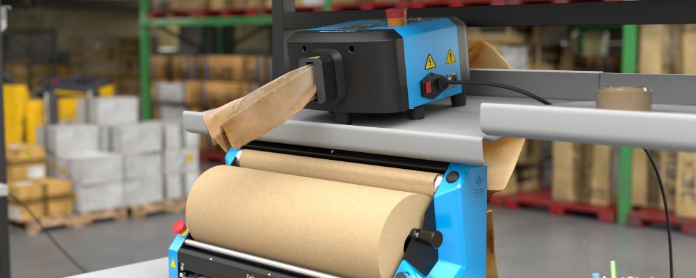 Now available in Europe and Asia-Pacific, Ranpak’s smallest converter to date combines speed, simplicity, and high-quality packaging materials. Photo: Ranpak