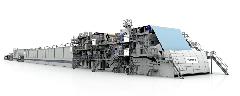 Valmet's delivery for both papermaking lines will include stock preparation solutions and a high-speed state-of-the-art fine papermaking line, from headbox to a reel and winders. Photo: Valmet