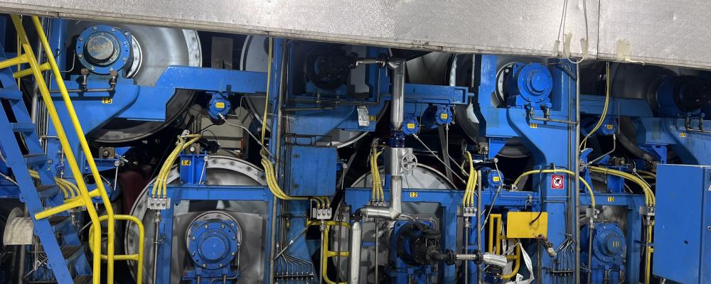 Runtech’s RunShooter technology is installed on the PM7 dryer section. Photo: Runtech