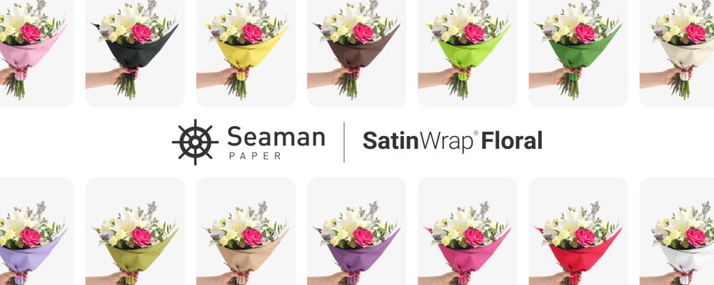 Seaman Paper's SatinWrap Floral. Photo: Seaman Paper