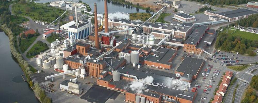 Aerial view of the plant. Photo: Suomen Ilmakuva Oy/UPM
