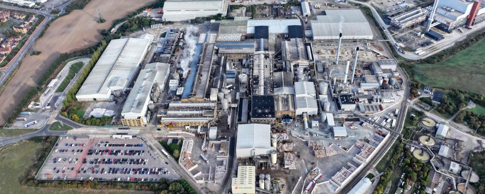 The site in Kent, UK, is the largest paper mill in the country, producing 830 000 metric tons per annum. Photo: DS Smith