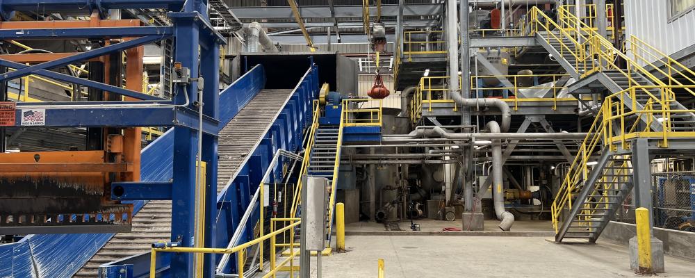 The assets owned by Total Fiber Recovery @ Chesapeake come from the company's 45,000-square-foot plant, which was outfitted to pulp, clean, screen and dry 100% post-consumer recycled fiber, delivering it as a kraft-wrapped bale. Photo: Tiger Group