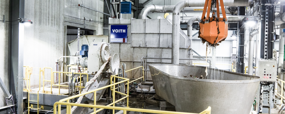 Green Bay Packaging’s stock preparation upstream of PM4. Photo: Voith