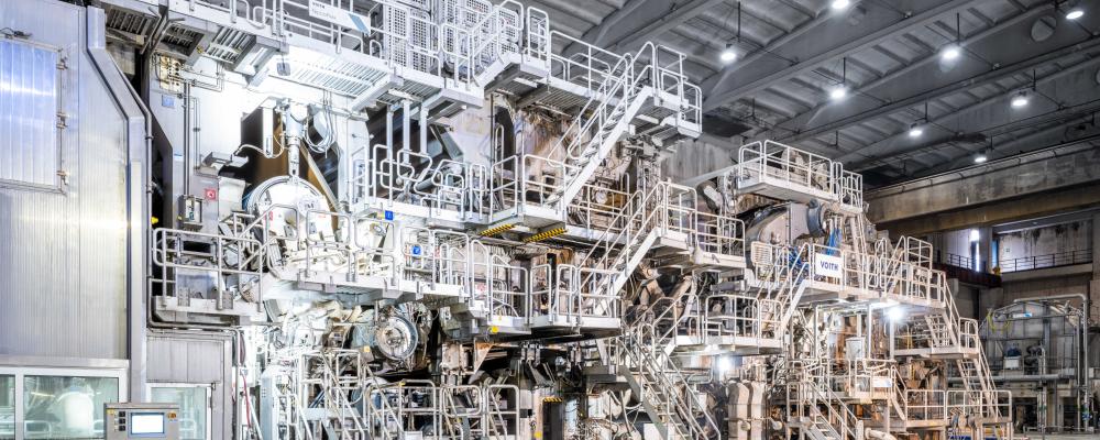 Mondi starts up Duino recycled containerboard machine with Voith; once ramped up it will produce 420,000 tons annually. Photo: Mondi