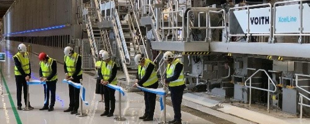 Inauguration of the newly rebuilt PM6 at the Stora Enso Oulu mill. Photo: Voith
