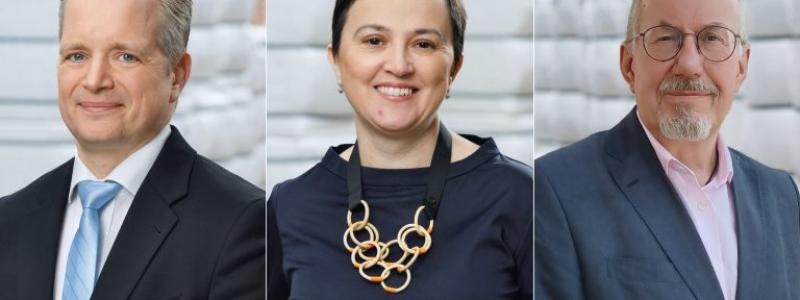 From left to right: Mark von der Becke, Dr. Marina Crnoja-Cosic, Matthew North. Photo: Kelheim Fibres