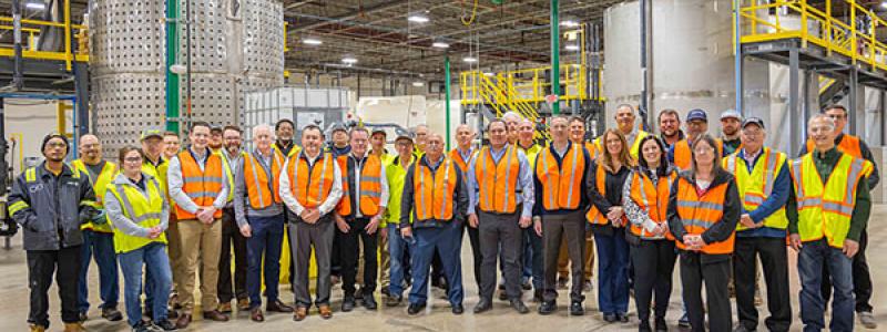 The state-of-the-art facility, which came online in Q4 2023, adds new capacity to the company’s water-based adhesive manufacturing. Photo: Greif