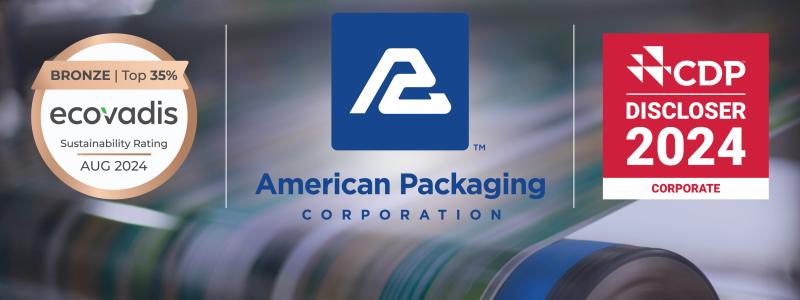 American Packaging Corporation achieves EcoVadis Bronze Rating and discloses to Carbon Disclosure Project. Image: American Packaging Corporation