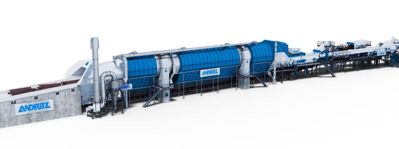 Andritz will supply a new debarking and chipping line with steam de-icing in the debarking drum to Nordic Paper Bäckhammar mill in Sweden. Photo: Andritz