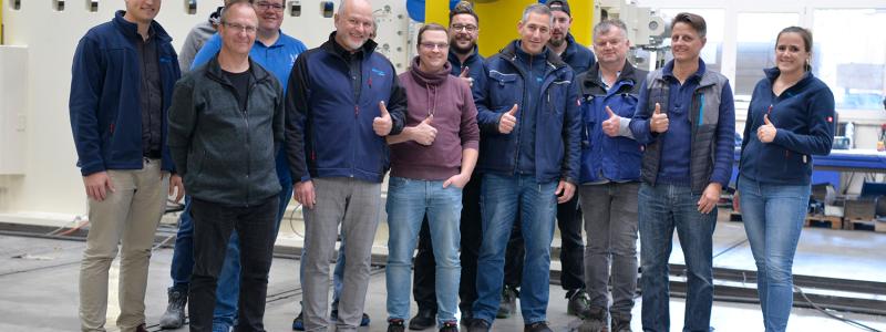 Sappi and Bellmer team in Niefern. Photo: Bellmer