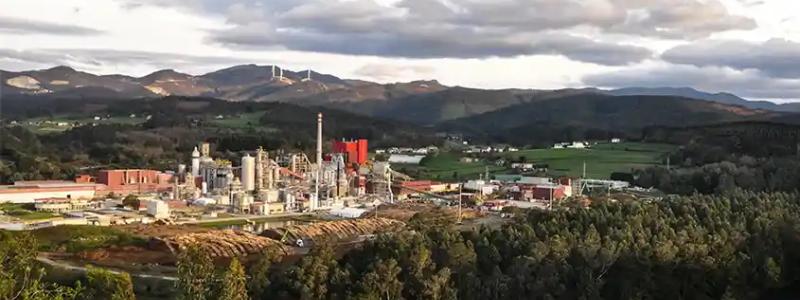 Ence’s pulp biofactory in Navia, Asturias, Spain.
Source: Ence.