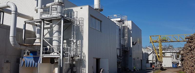 Dieffenbacher waste wood recycling plant. Photo: Dim Profi2016/Wikimedia Commons