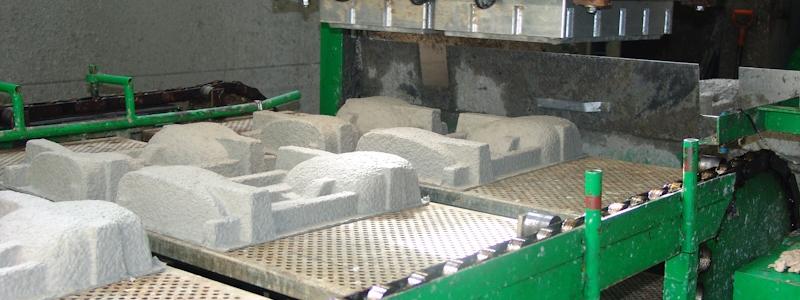 Ecopulp’s products are made from recycled fibres such as newsprint and by-products from the corrugated-cardboard industry. According to the company, these packaging solutions have already replaced millions of kilograms of polystyrene and other plastic-based materials. Photo: Ecopulp