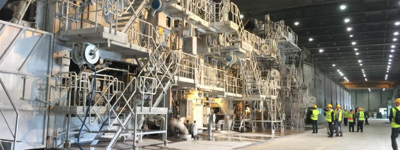 Inside the Golbey mill. Photo: Norske Skog