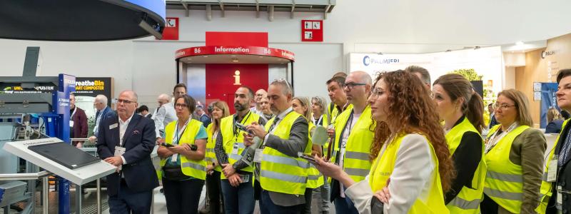 Group of journalists at the Stadler press event. Photo: Stadler