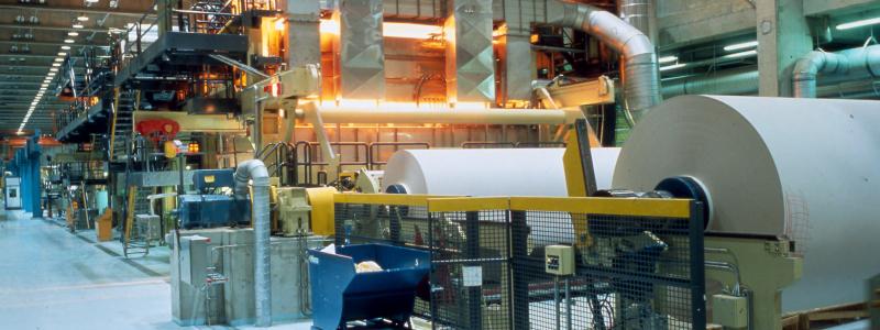 ABB's motors and drives are used across the pulp and paper industry. Image: ABB
