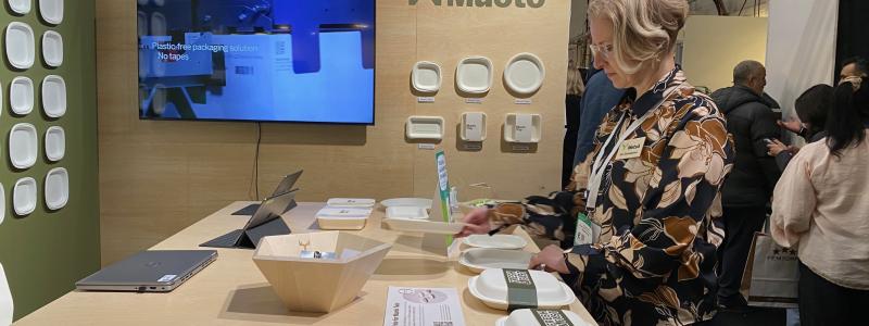 Metsä Group features Muoto products at a trade fair in Sweden. Photo: Simon Matthis