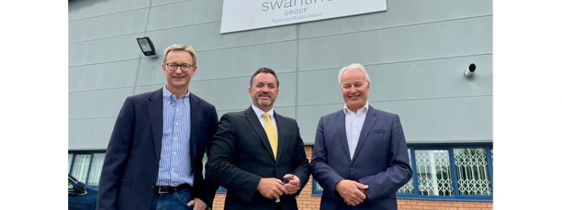 Pictured above: Richard Towers – Managing Director Swanline; Keith Ockenden - CEO Zeus Group; Nick Kirby – Group CEO Swanline. Photo : Zeus