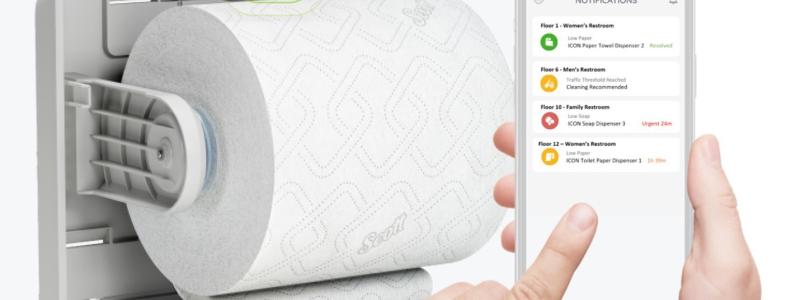 Onvation with SmartFit™ technology, offers commercial restroom facility managers an easy approach to enhance efficiency, reduce waste and improve the guest experience. Photo: PRNewsfoto/Kimberly-Clark Professional