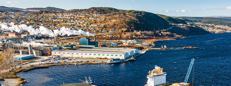 Kruger proposes an investment of up to $700 million to transform the Corner Brook Pulp and Paper Mill into a modernized and sustainable manufacturing complex. Photo: CNW Group/Kruger Inc.