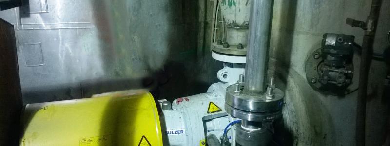 Sulzer’s MCE pump at the site. Photo: Sulzer