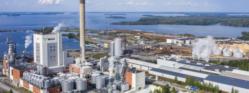 Metsä Fibre’s pulp mill in Joutseno, Lappeenranta, Finland. Photo: Metsä Group.