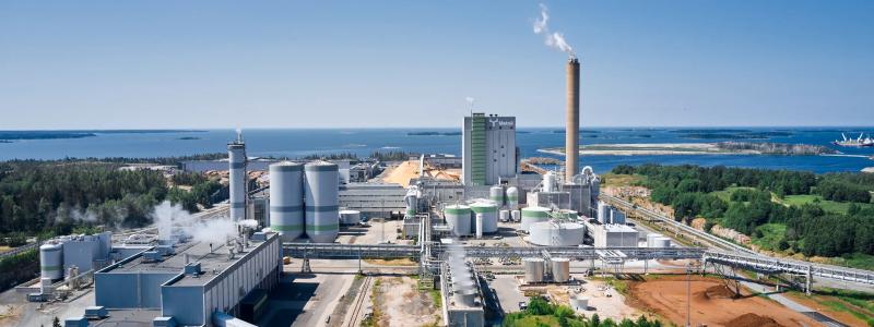 Metsä Group’s pulp mill in Rauma in western Finland. Photo: Metsä Group