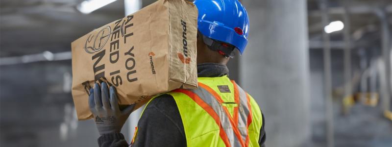 Mondi co-founded the Paper Sacks Go Circular Spain alliance with 12 European companies to enhance the circularity of used paper bags in the construction industry. Photo: Mondi