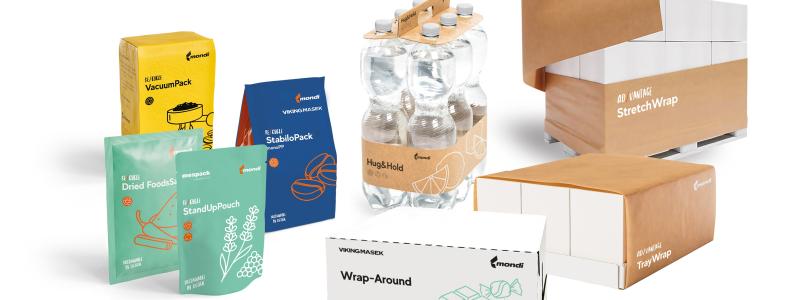 Sustainable packaging concepts for various end-uses range from paper to plastic, coated barrier and corrugated materials, highlighting joint developments with collaboration partners. Photo: Mondi