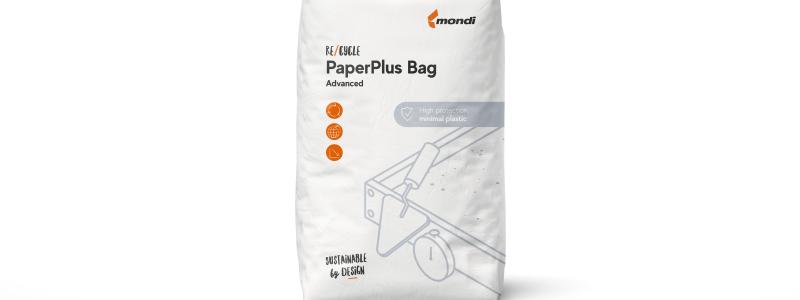Mondi launches re/cycle PaperPlus Bag Advanced – a sustainable, high-barrier paper bag for humidity-sensitive products. Photo: Mondi, PR334