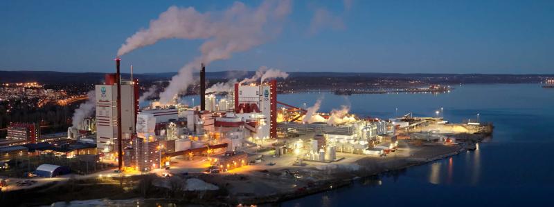 The Östrand pulp mill. Photo: Torbjörn Bergkvist/SCA