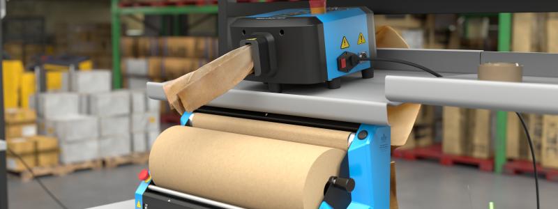 Now available in Europe and Asia-Pacific, Ranpak’s smallest converter to date combines speed, simplicity, and high-quality packaging materials. Rollout is planned for 2026. Photo: Ranpak