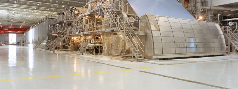 Paper machine at a Stora Enso mill. Photo: ABB
