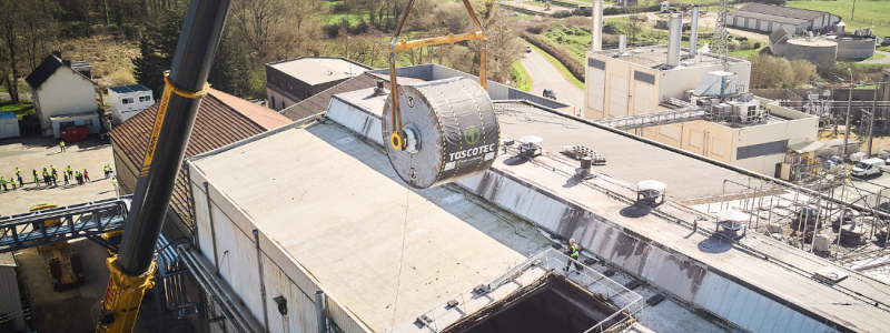 PM3 at Papeterie Le Bourray has started up after a complete rebuild of the drying section. Photo: Toscotec