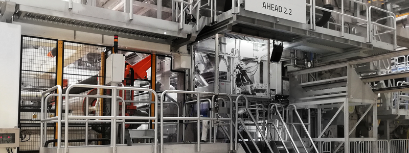 Toscotec’s AHEAD 2.2 tissue machine at Cartiera Confalone mill in Italy. Photo: Toscotec