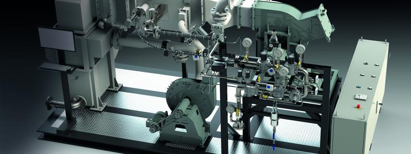 Toscotec’s air system test bench for TT Hydrogen Burner.