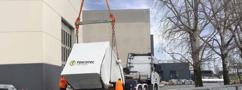 UnionPel’s TT Hood at Toscotec’s headquarters facility in Lucca, Italy.  Photo: Toscotec