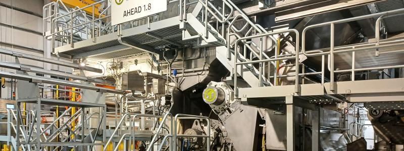 Toscotec’s AHEAD 1.8 tissue machine at C.Y.P. Del R. S.A.’s mill in Risaralda, Colombia. Photo: Toscotec