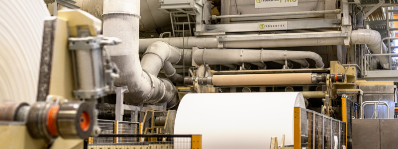 Toscotec-supplied AHEAD tissue machine (PM6) at UAB Grigeo Tissue’s facility in Grigiskes, Lithuania. Photo: Toscotec