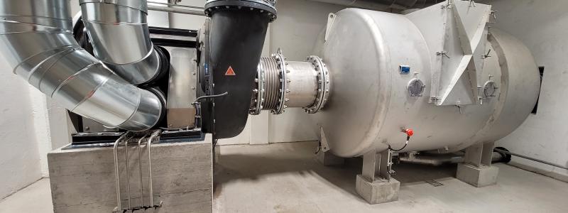 EP Turbo Blower has a small footprint, which makes it optimal for rebuild projects. Photo: Runtech
