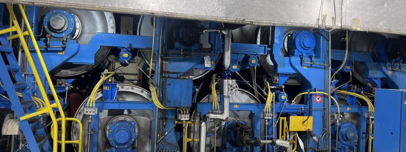 Runtech’s RunShooter technology is installed on the PM7 dryer section. Photo: Runtech