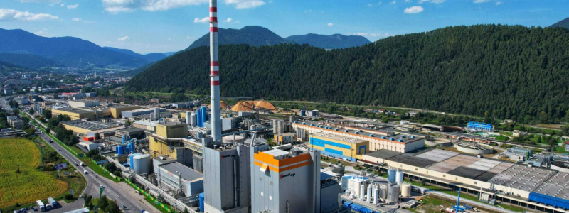 The new biomass power plant at Mondi’s Ružomberok mill in Slovakia will increase energy self-sufficiency from 75% to 90%. Photo: Mondi