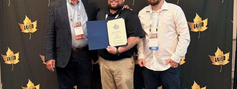 Representatives from SunDance accept industry recognition. Photo: SunDance